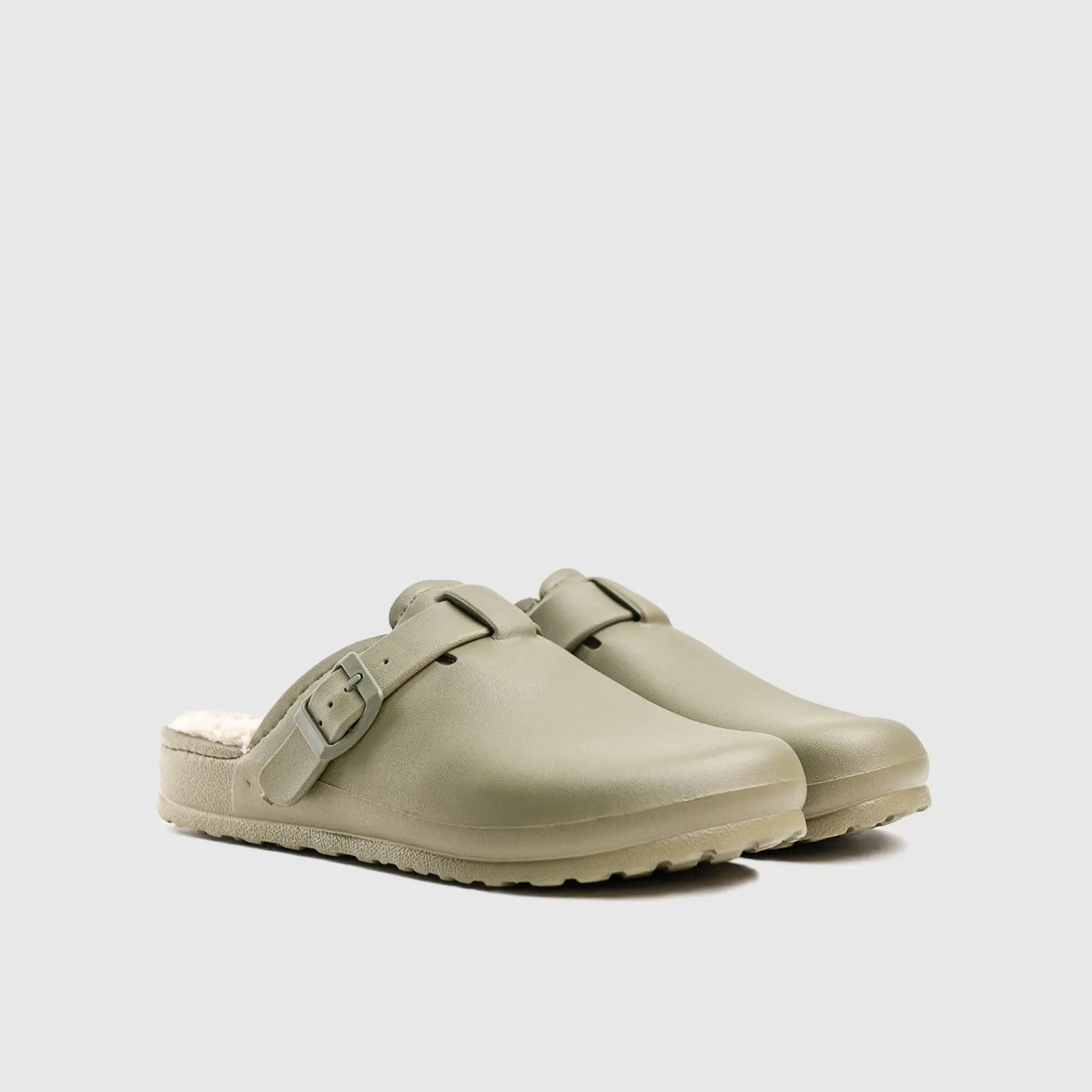 Hush Puppies Soft Style Desi Fur Ladies Slippers SSL01280 Khaki New - Image 2