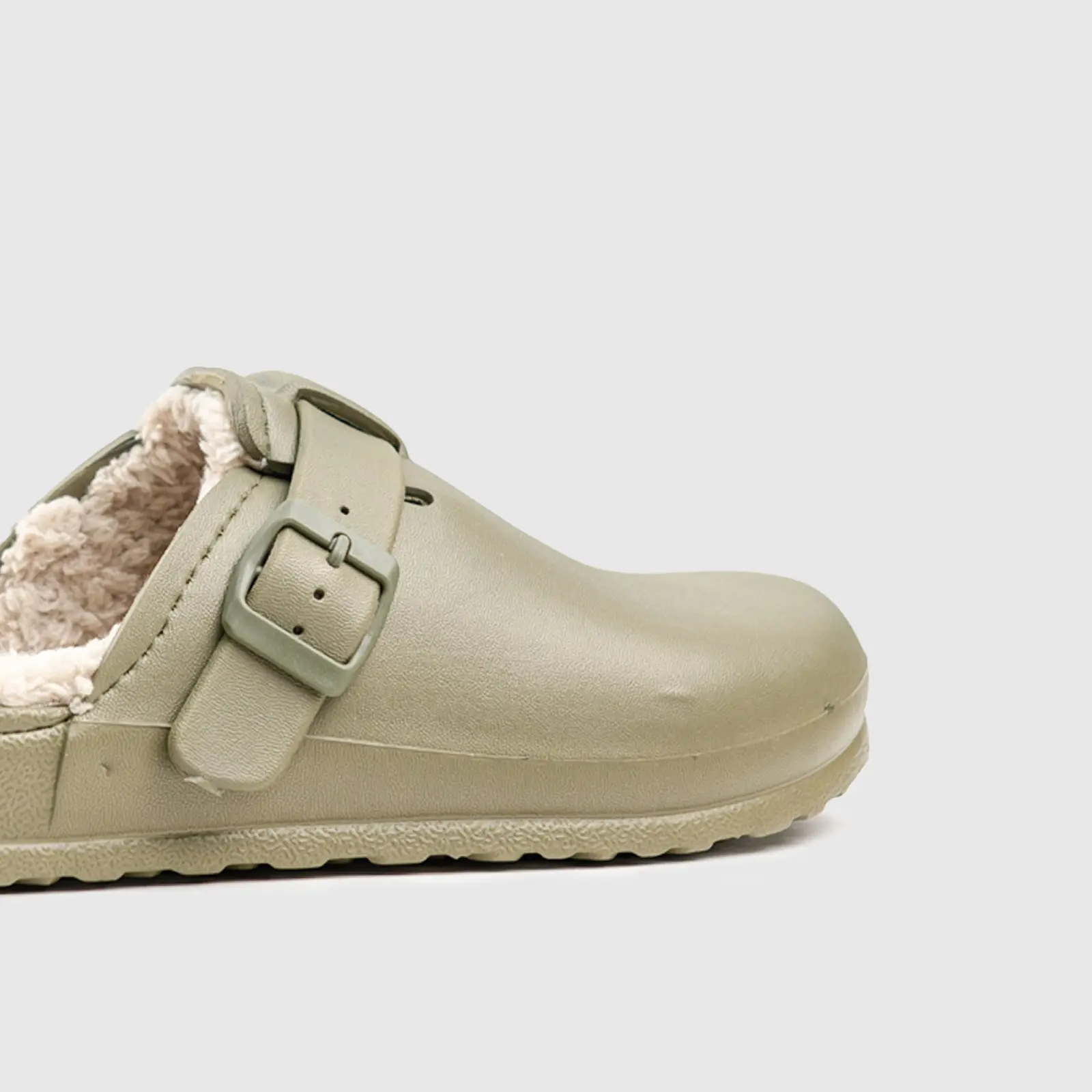 Hush Puppies Soft Style Desi Fur Ladies Slippers SSL01280 Khaki New - Image 3