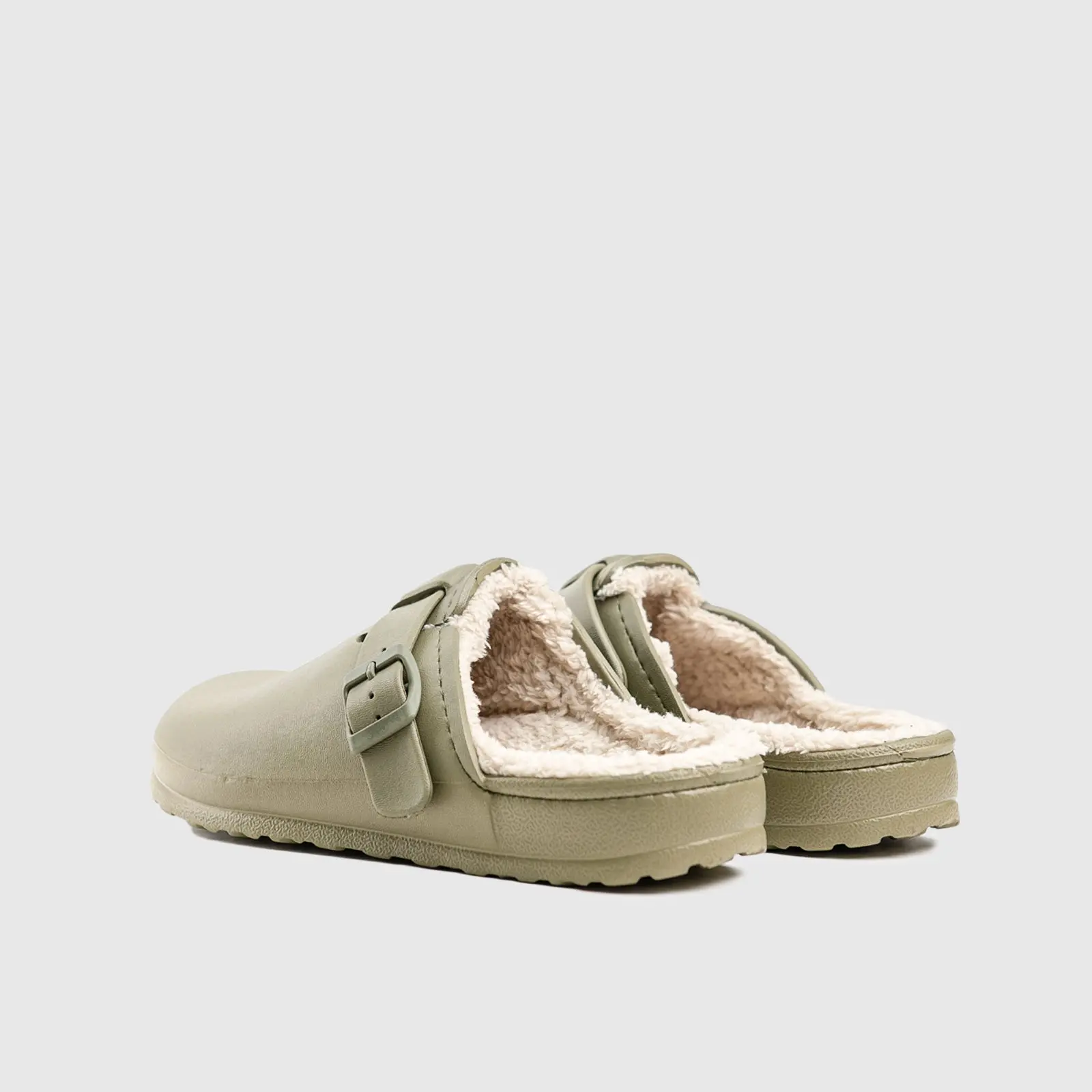 Hush Puppies Soft Style Desi Fur Ladies Slippers SSL01280 Khaki New - Image 5