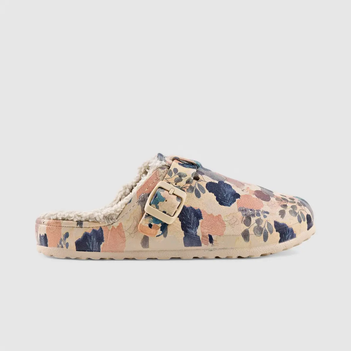 Hush Puppies Soft Style Desi Fur Ladies Slippers SSL01503 Peach Multi NEW