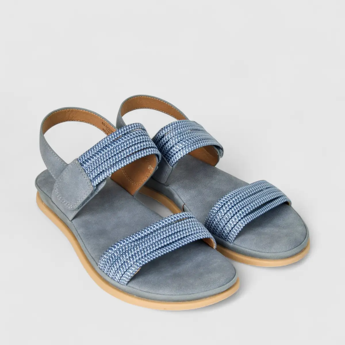 Hush Puppies Soft Style Ladies Comfort Sandal Irene SSL02197 Dusty Blue SS287 - Image 2