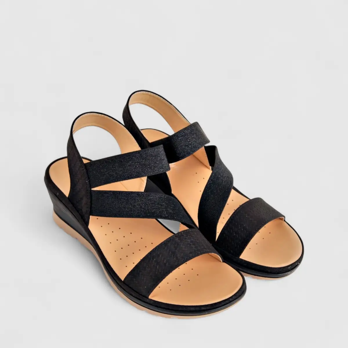 Hush Puppies Soft Style Ladies Comfort Sandal Promise SSL01551 Black SS276 - Image 2