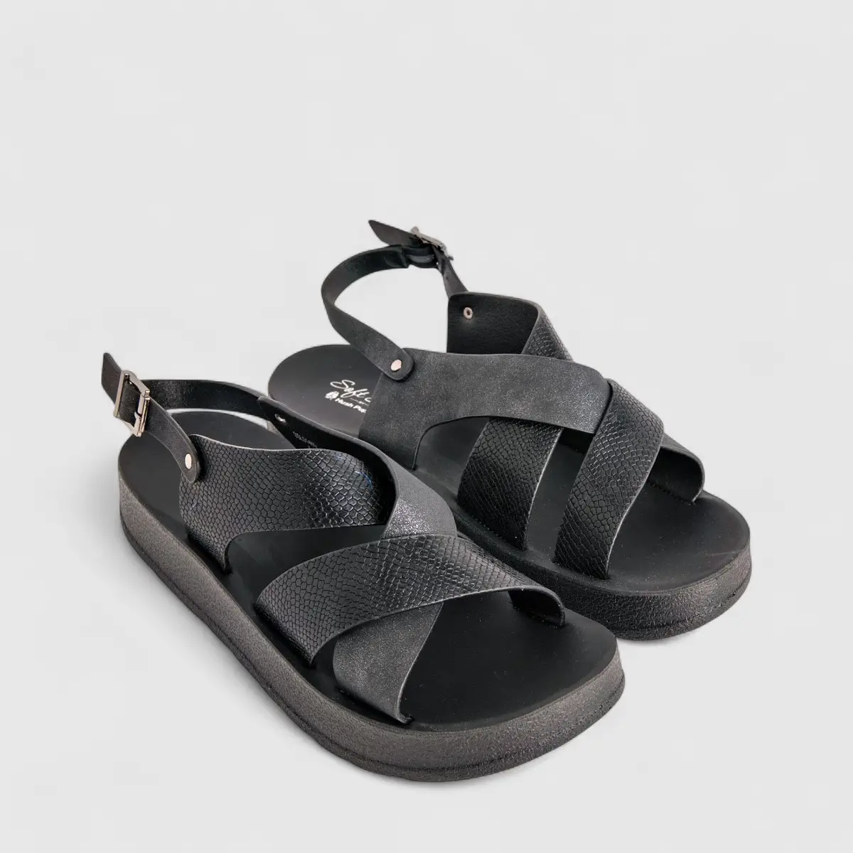 Hush Puppies Soft Style Ladies Comfort Sandal Vasily SSL01469 Black SS318 - Image 2
