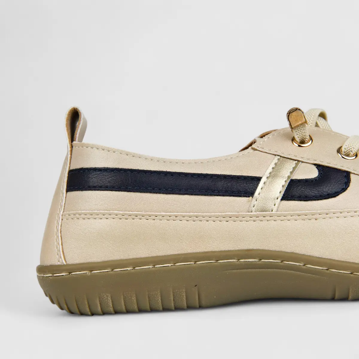 Hush Puppies Soft Style Ladies Comfort Sneaker Kalea SSL01474 Stone SS307 - Image 5