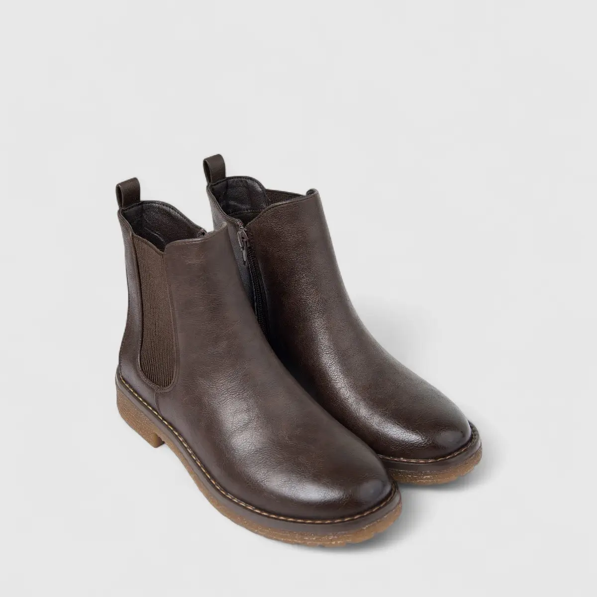 Hush Puppies Soft Style Soft Belinda Ladies Chelsea Boot SSL01514 Chocolate DK3 - Image 2