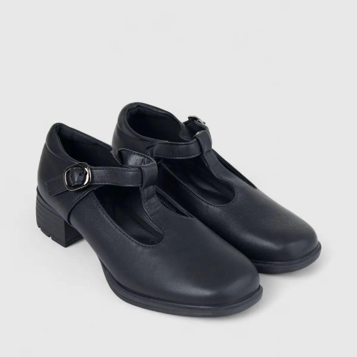 Hush Puppies Soft Style Soft Hansel Ladies Comfort T Bar Shoe SSL01638 Black SS351 - Image 2
