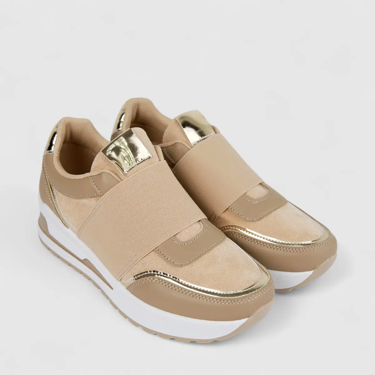 Hush Puppies Soft Style Soft Patricia Ladies Sneaker SSL01602 Stone SS347 - Image 2