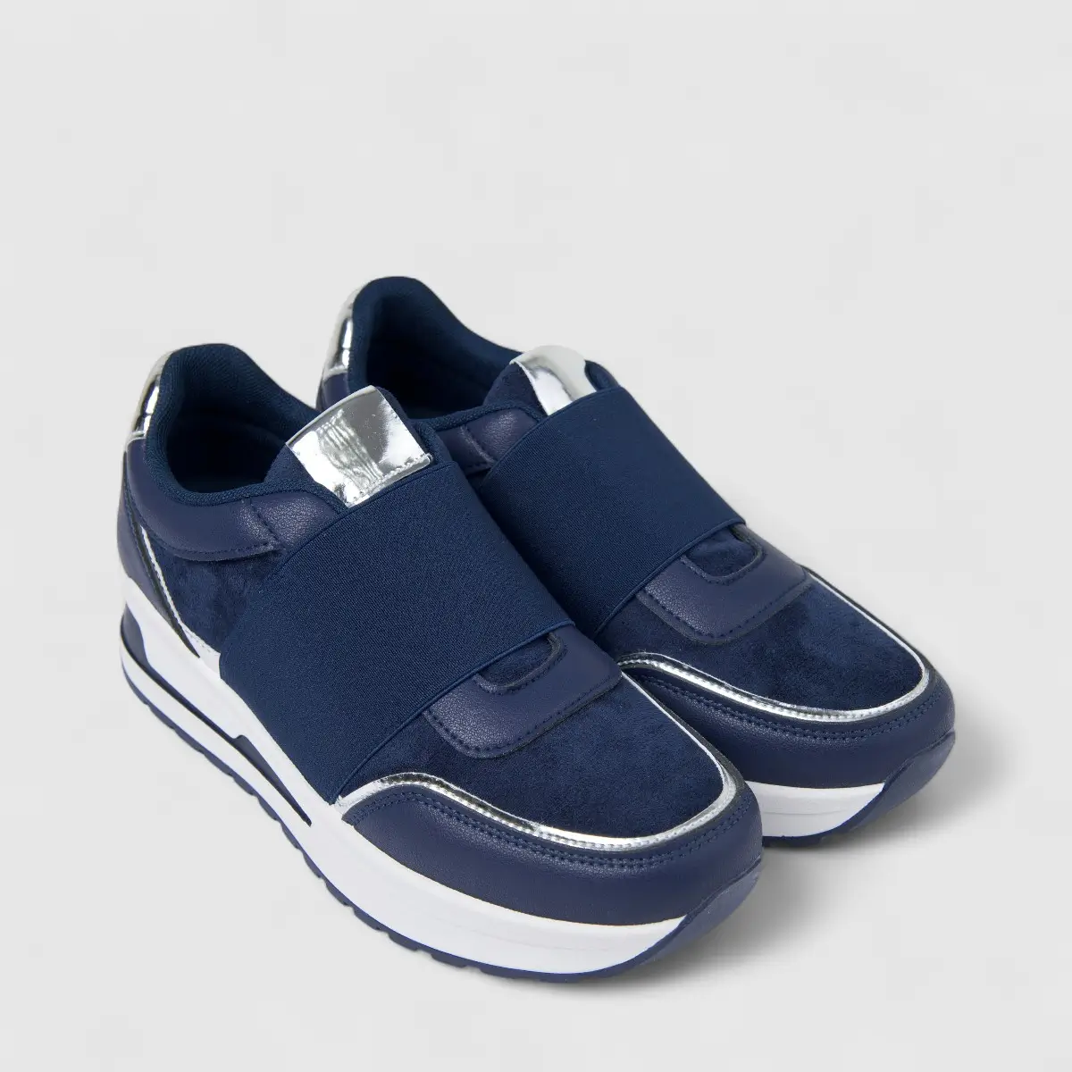 Hush Puppies Soft Style Soft Patricia Ladies Sneaker SSL01602 Navy SS346 - Image 2