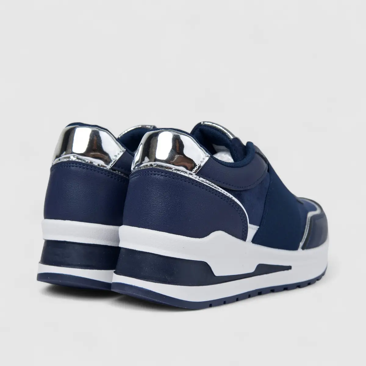 Hush Puppies Soft Style Soft Patricia Ladies Sneaker SSL01602 Navy SS346 - Image 3