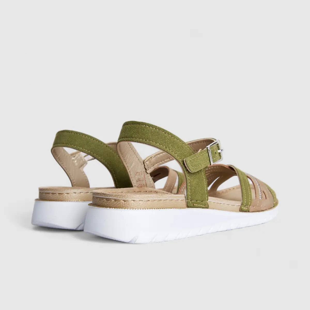 Inblu Ladies Comfort Sandal CN000048 Green Multi AL39 - Image 3