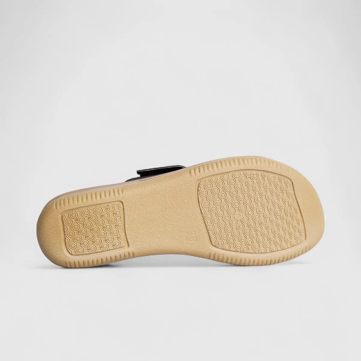 Inblu Ladies Comfort Push In Sandal SE000017 Black AL30 - Image 4