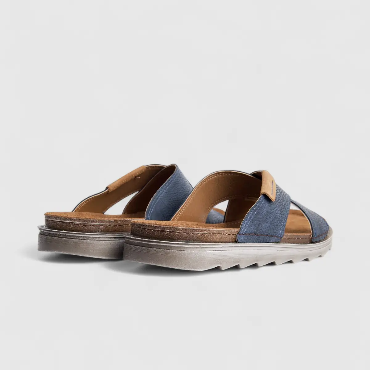 Inblu Men's Comfort Push In Sandal BU000015 Blue AM18 - Image 3