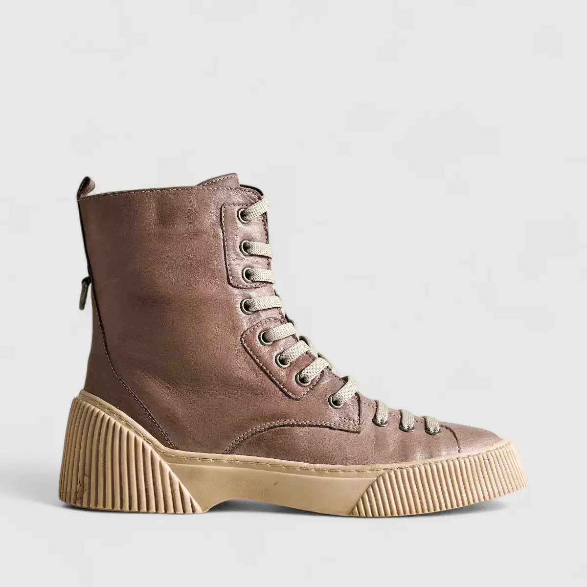 Karyoka Comfort Leather Boots 3107 Beige