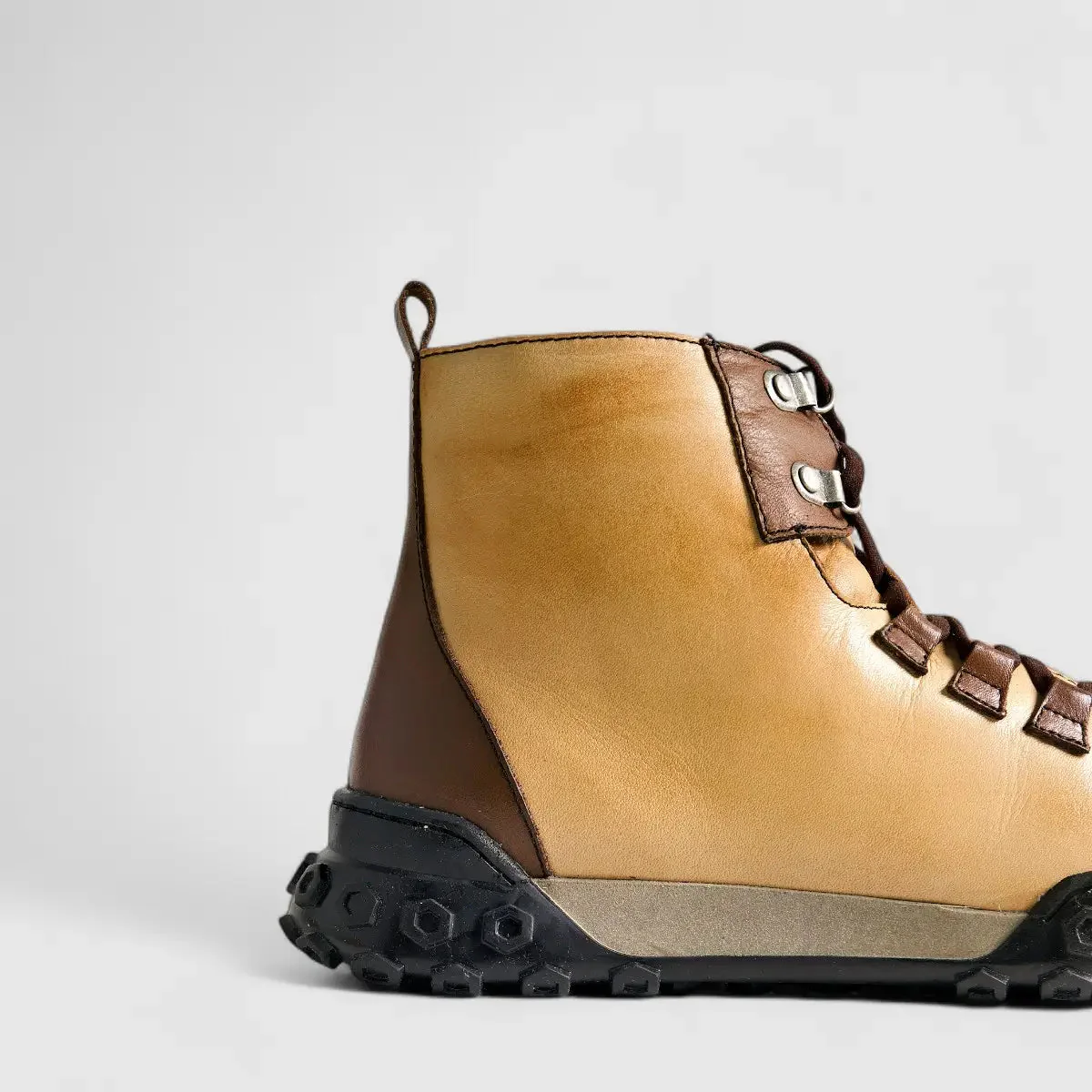 Karyoka Comfort Leather Boots 3551 Beige/Brown - Image 5