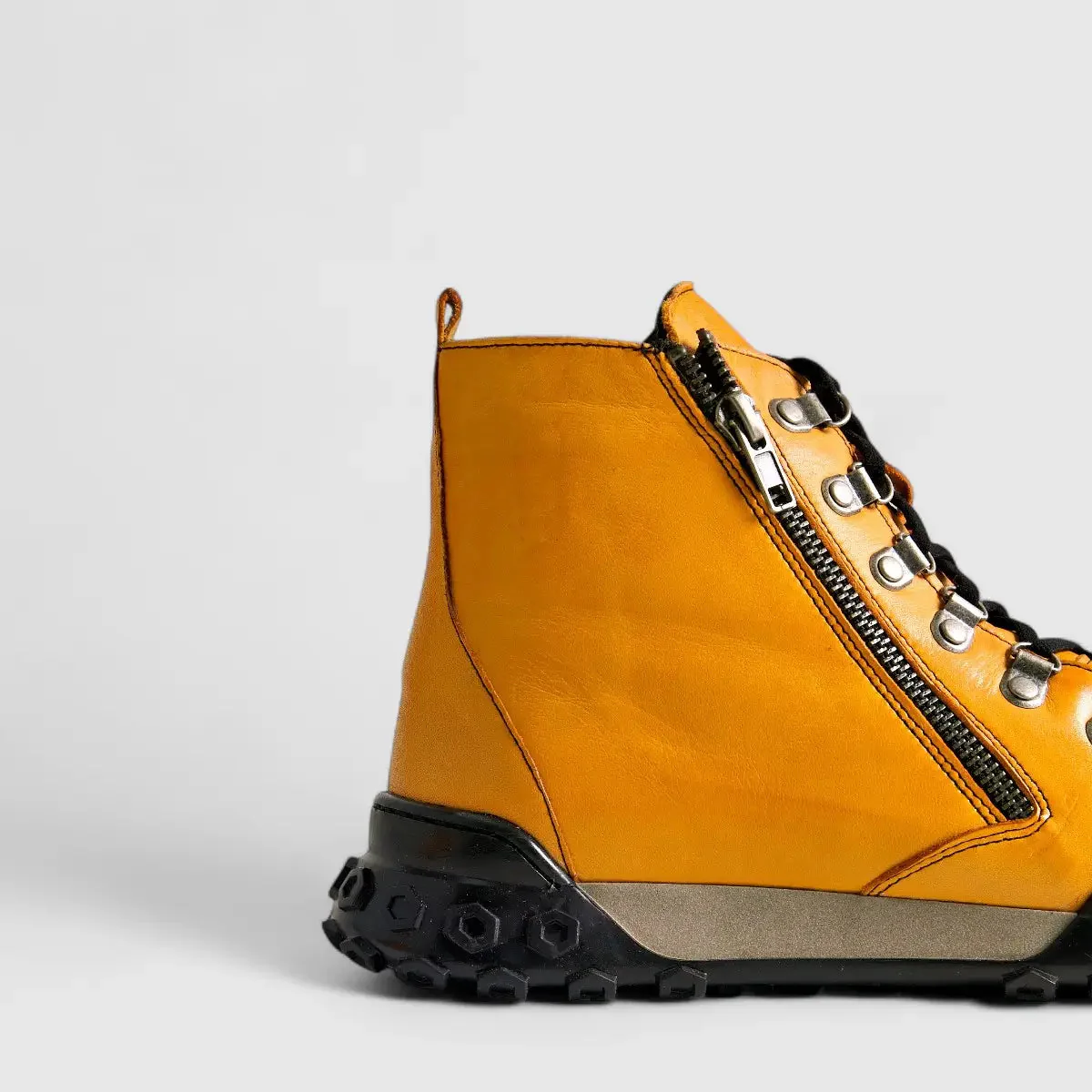Karyoka Comfort Leather Boots 3552 Orange - Image 5