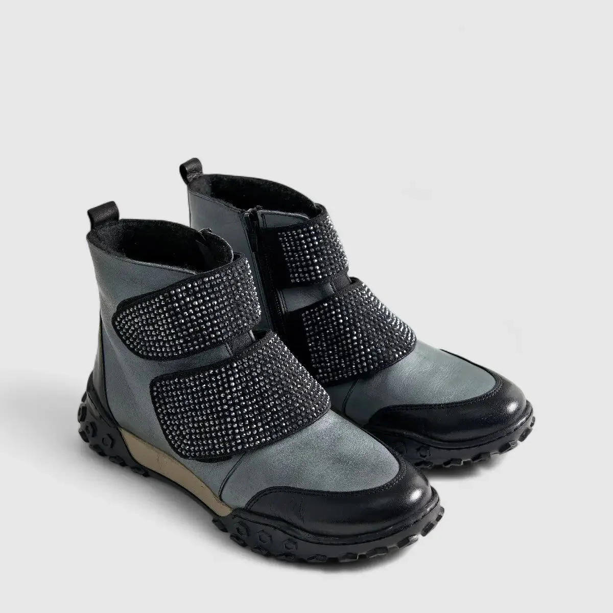 Karyoka Comfort Leather Boots 3556 Grey - Image 2