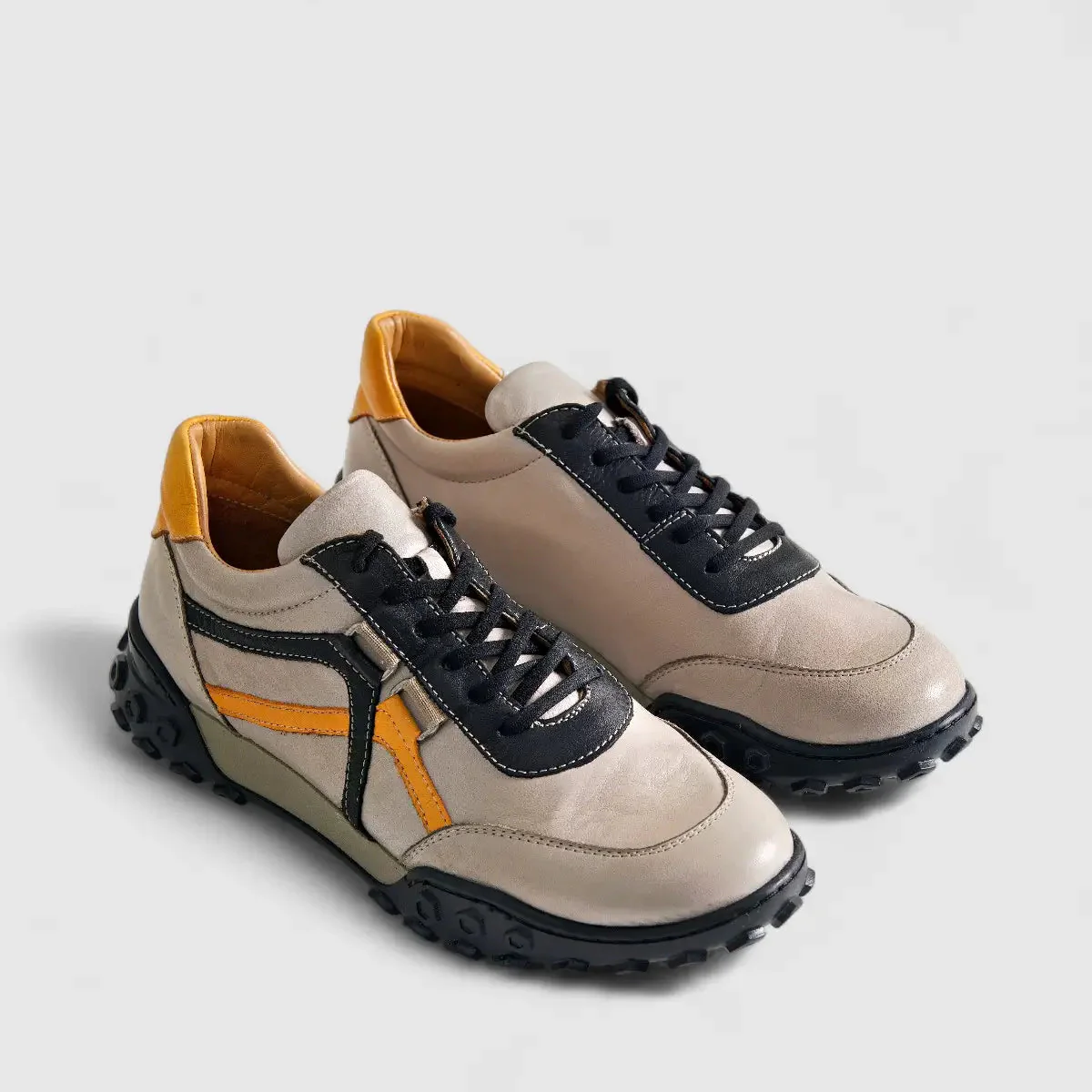 Karyoka Comfort Leather Casual 3561 Beige/Orange - Image 2