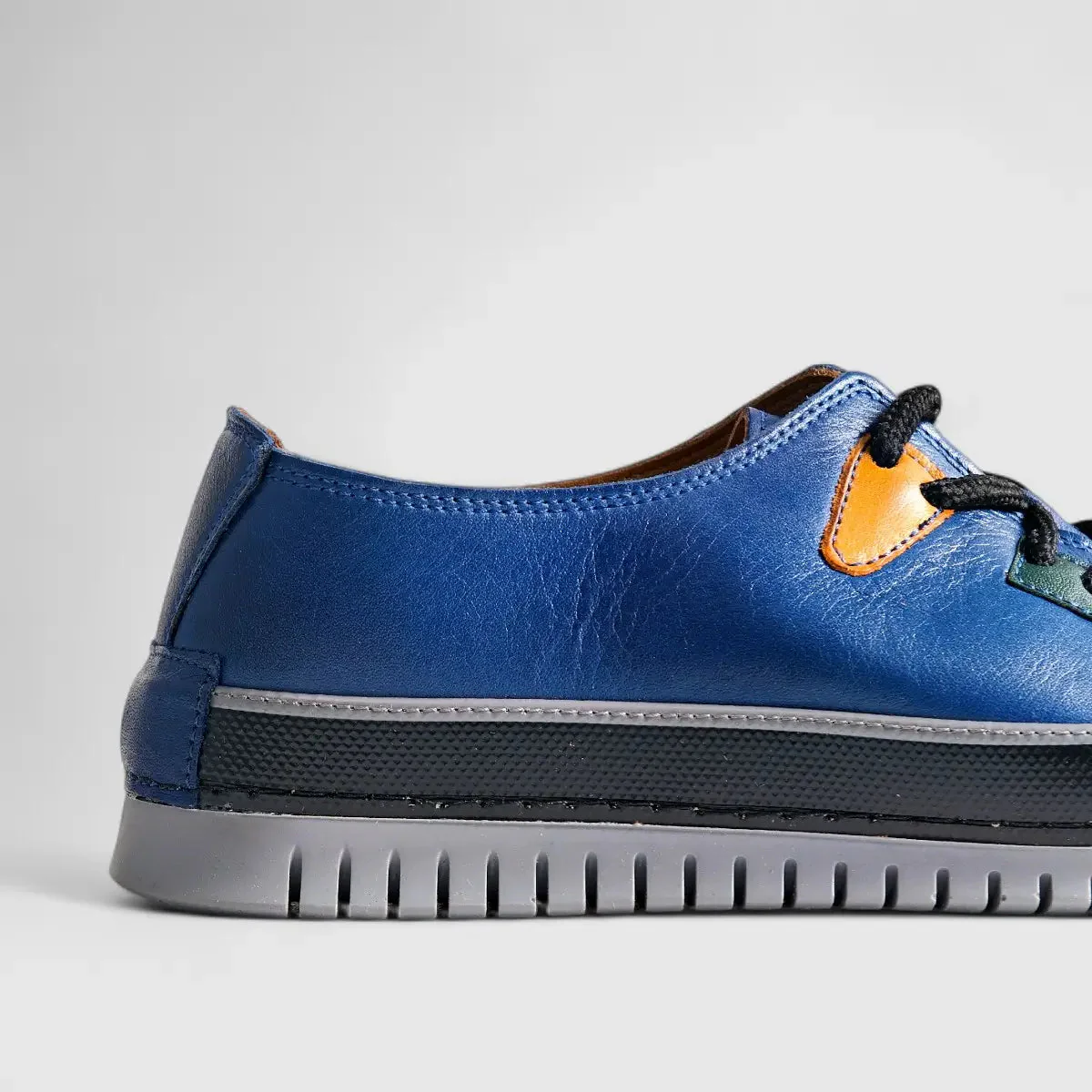 Karyoka Comfort Leather Casual 5015 Navy KS85 - Image 5