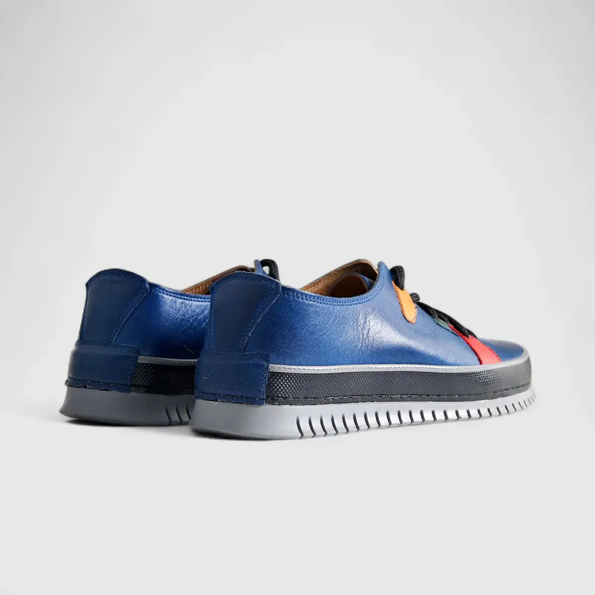 Karyoka Comfort Leather Casual 5015 Navy KS85 - Image 8