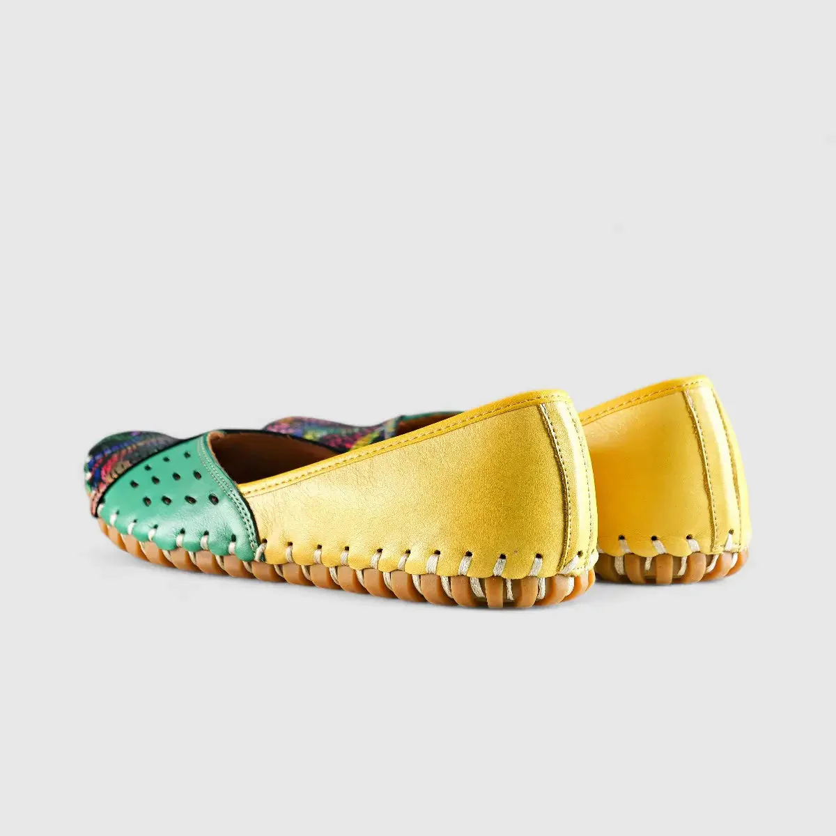 Karyoka Comfort Leather Casuals 1208 Multi - Image 3