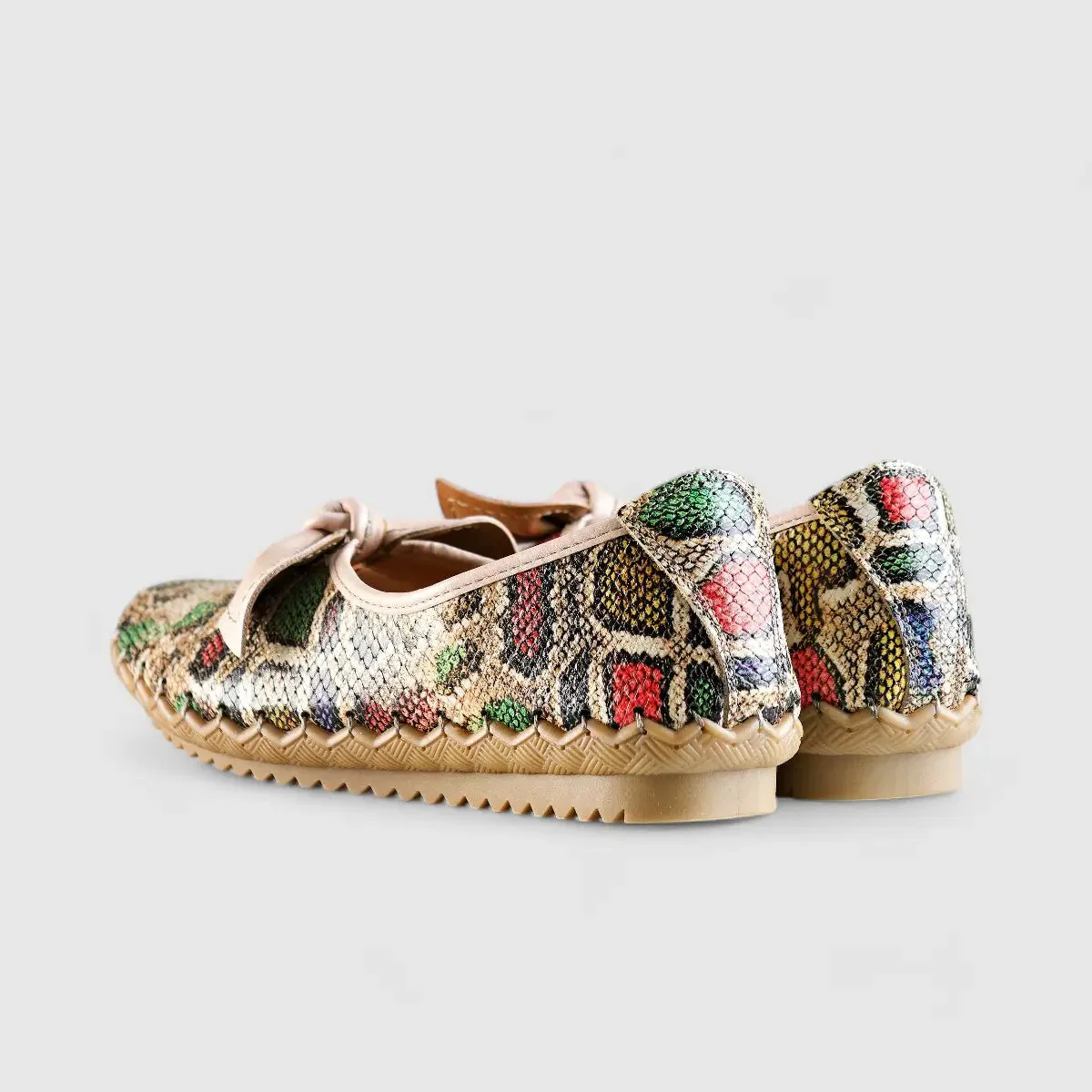 Karyoka Comfort Leather Casuals 5403 Snake Multi - Image 3