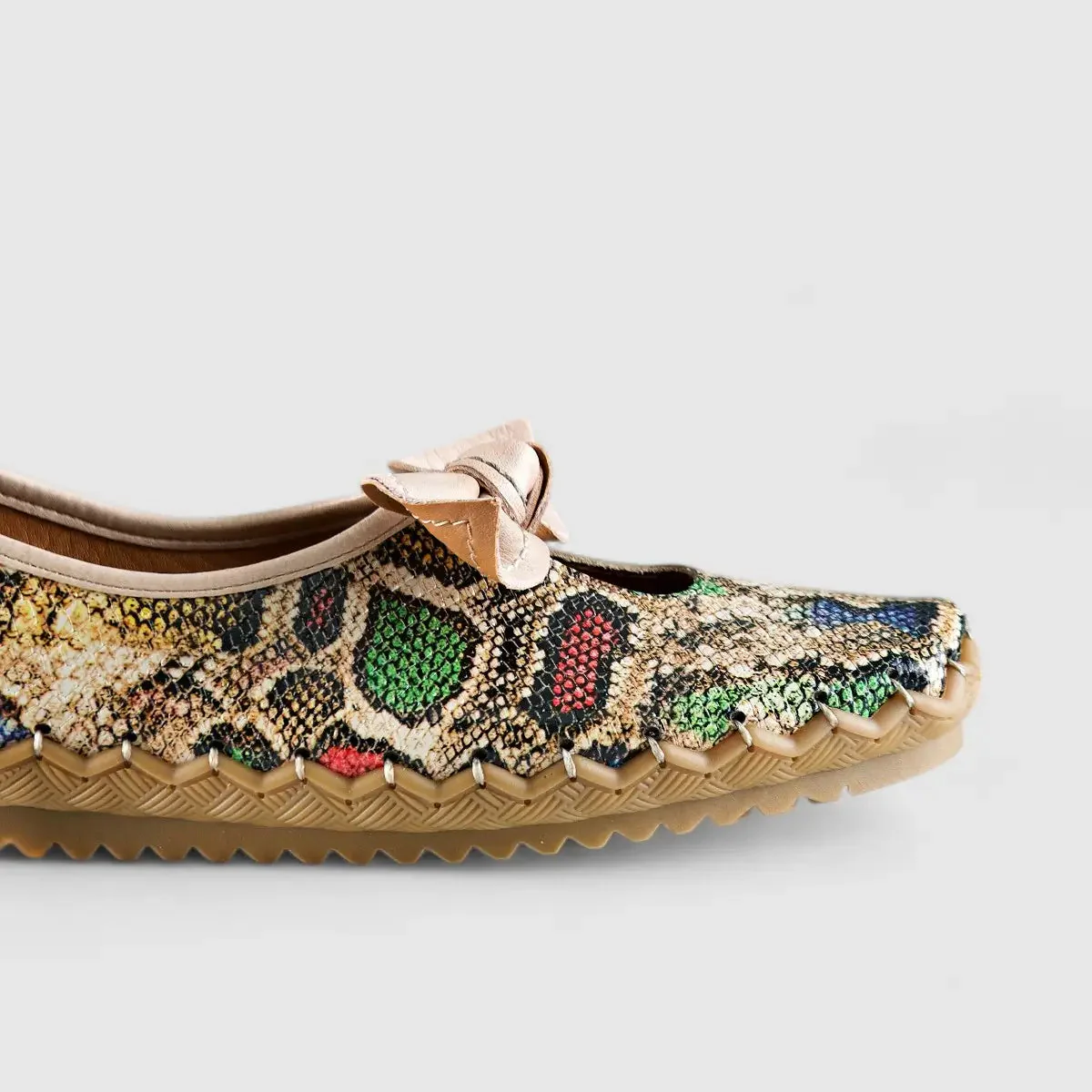 Karyoka Comfort Leather Casuals 5403 Snake Multi - Image 5