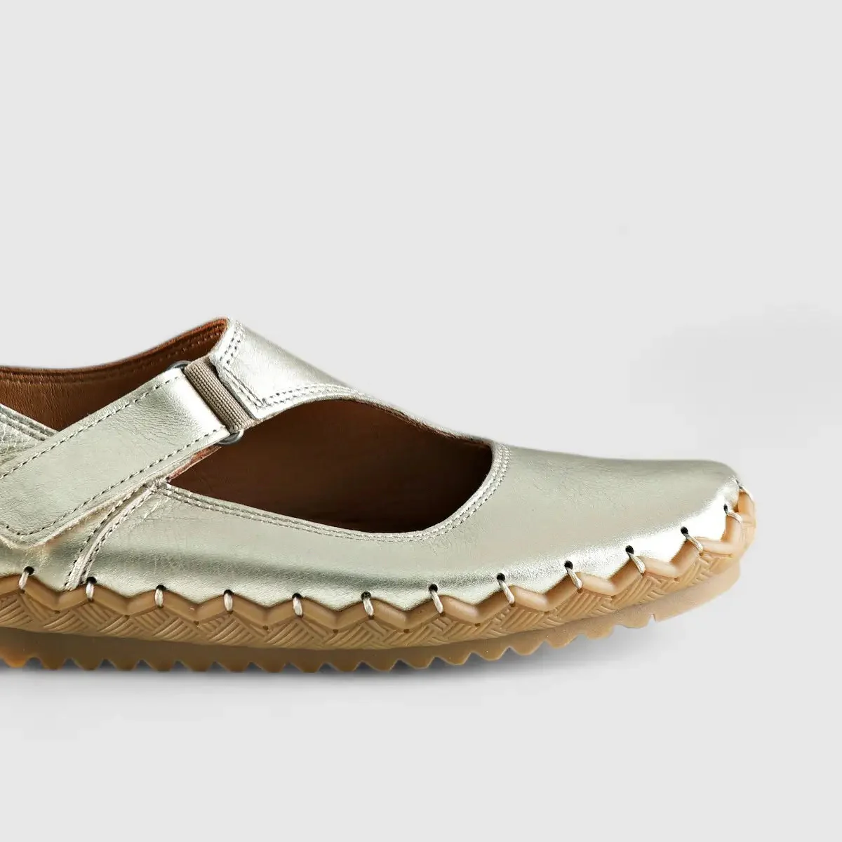 Karyoka Comfort Leather Casuals 5405 Gold - Image 5