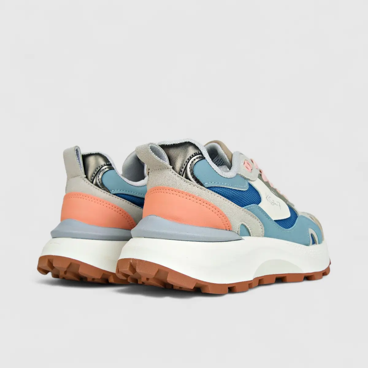 Klevas Ladies Sneaker K7339L Hoop Camel/Blue/White KL2 - Image 3