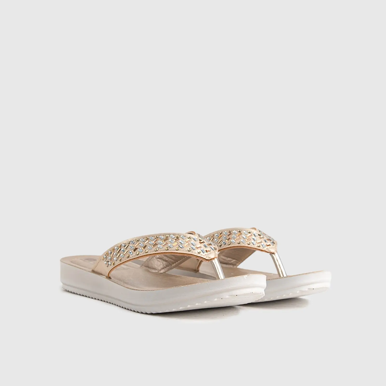 Ladies Comfort Sandals BM055 Beige - Image 3