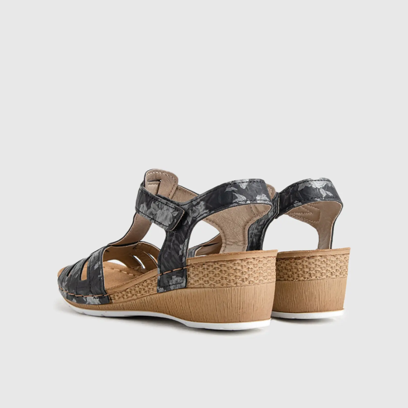 Ladies Comfort Sandals EP021 Black - Image 4