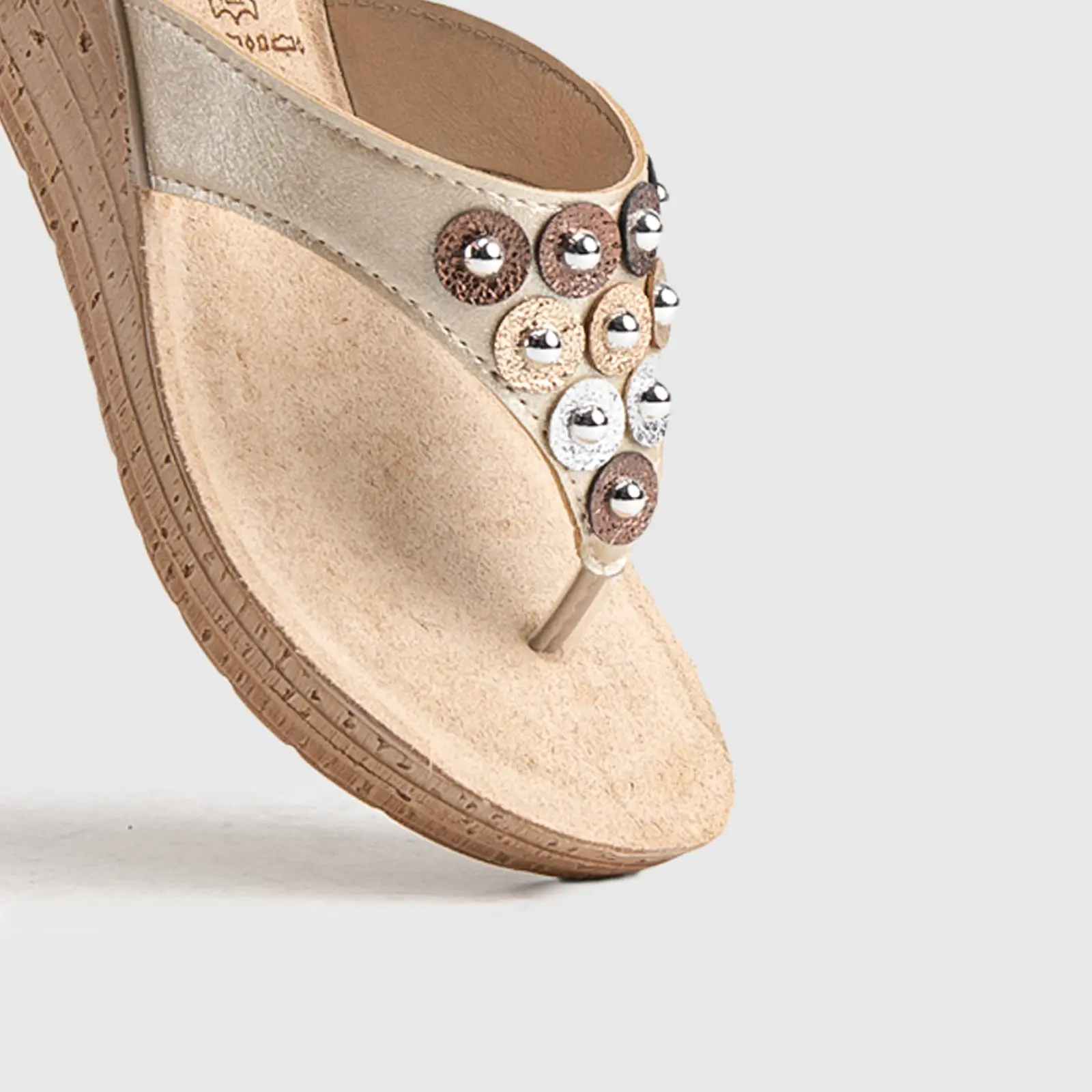 Ladies Comfort Sandals GM038 Pewter - Image 5