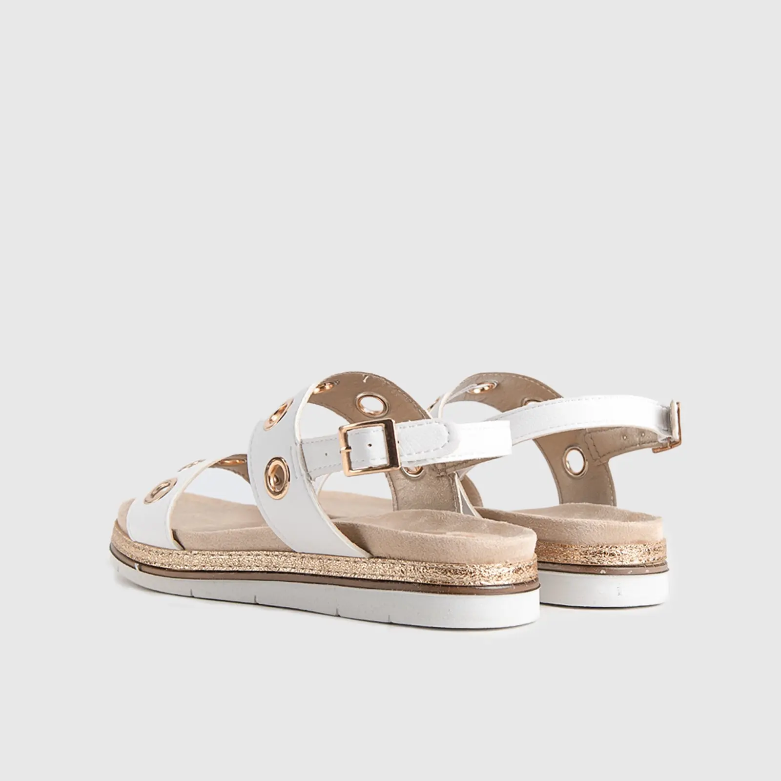 Ladies Comfort Sandals SA035 White - Image 4