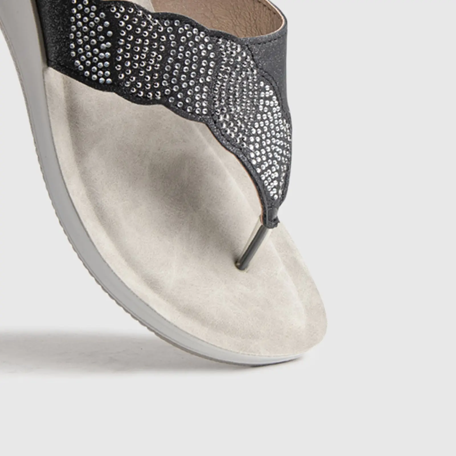 Ladies Comfort Sandals SE001 Black - Image 5
