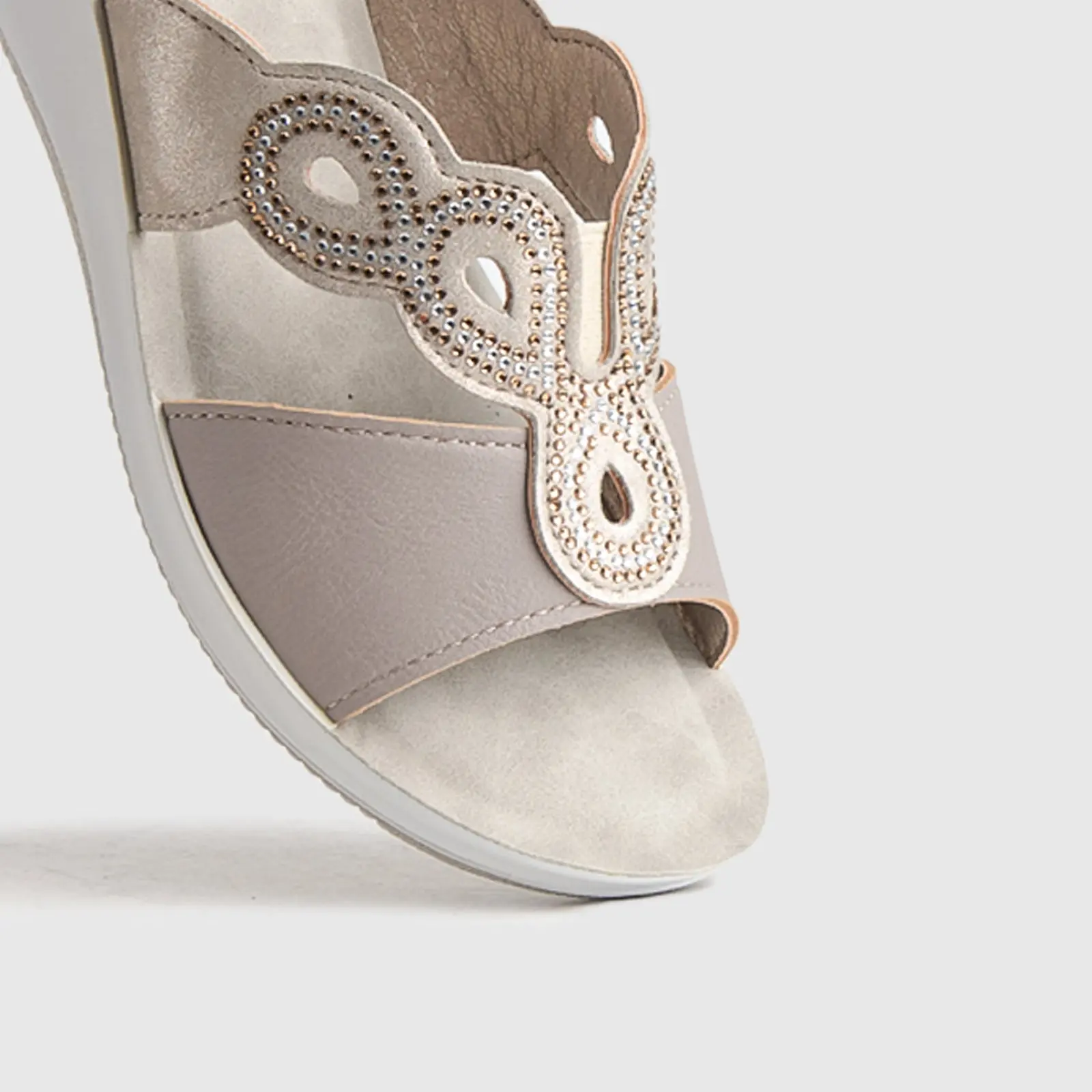 Ladies Comfort Sandals SE002 Grey - Image 5