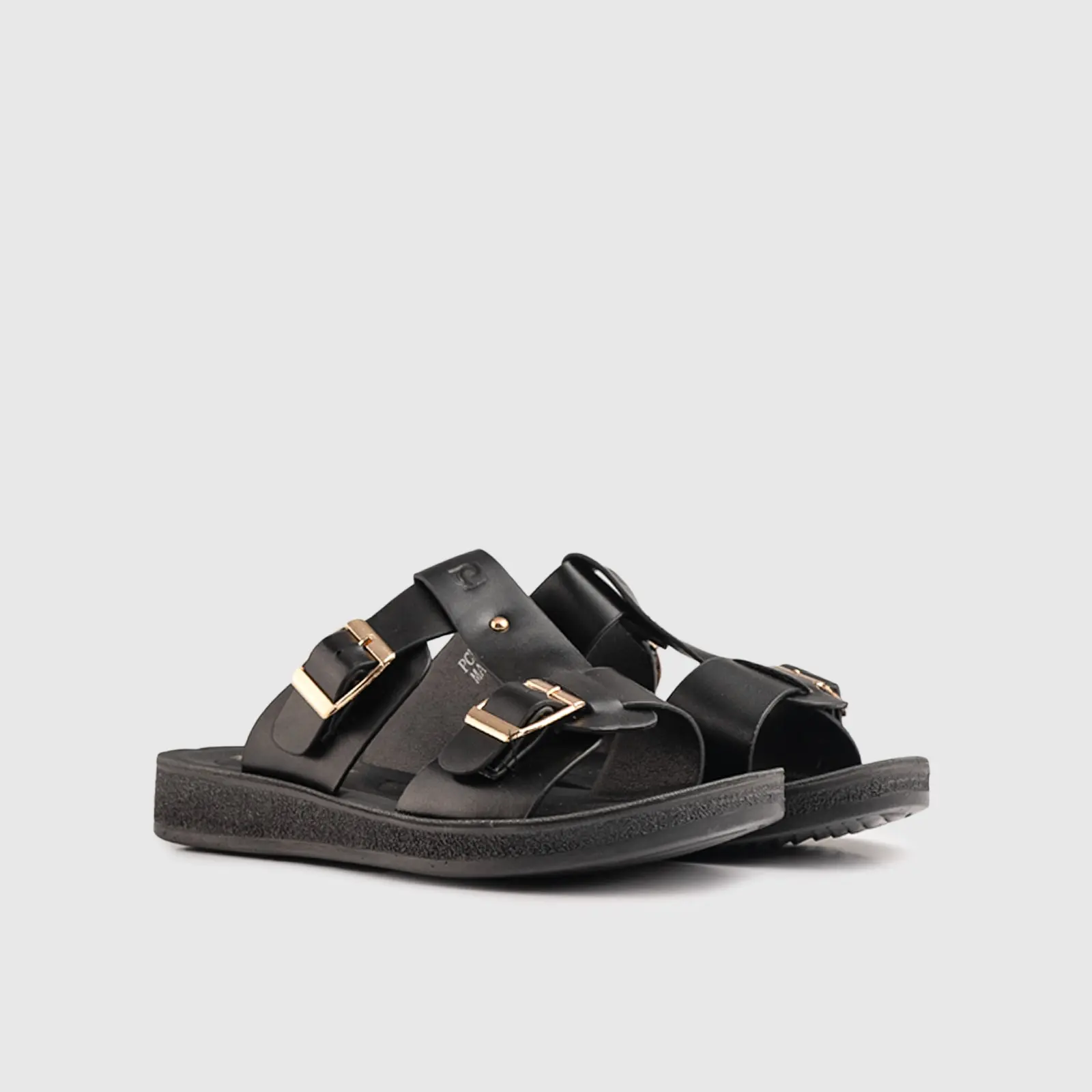 PC Ladies Comfort Push In Sandal PCL10552 Black PC313 - Image 2