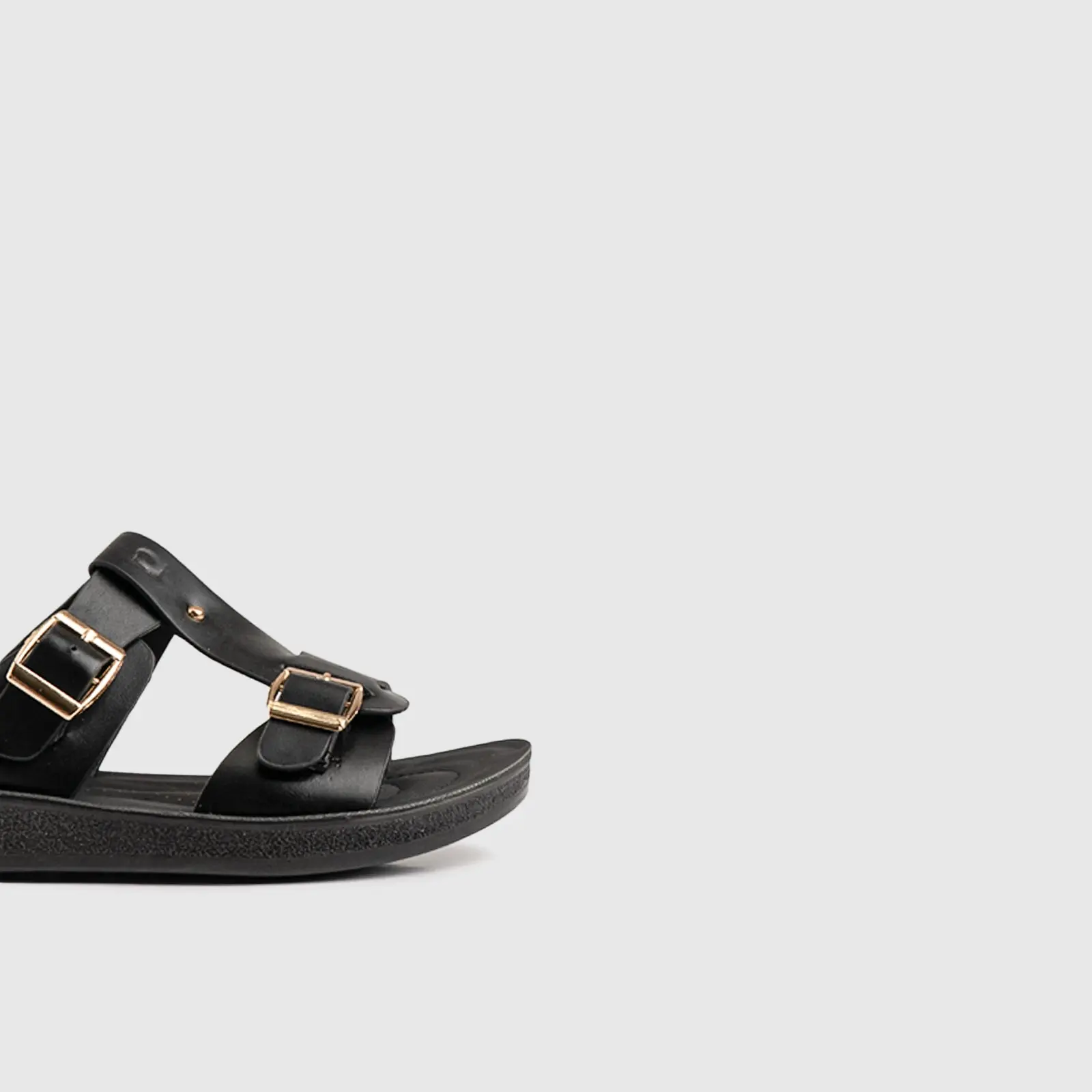 PC Ladies Comfort Push In Sandal PCL10552 Black PC313 - Image 5