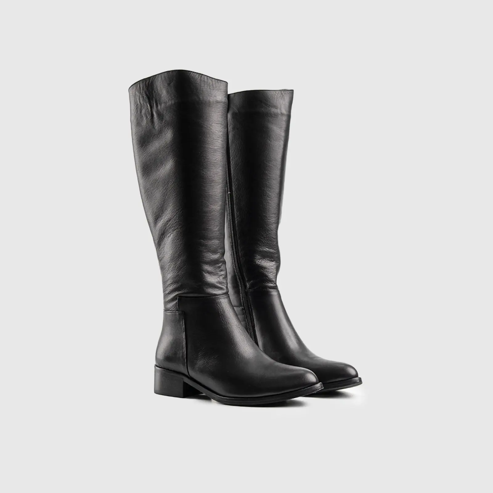 Leather Boots Black 9713 - Image 2