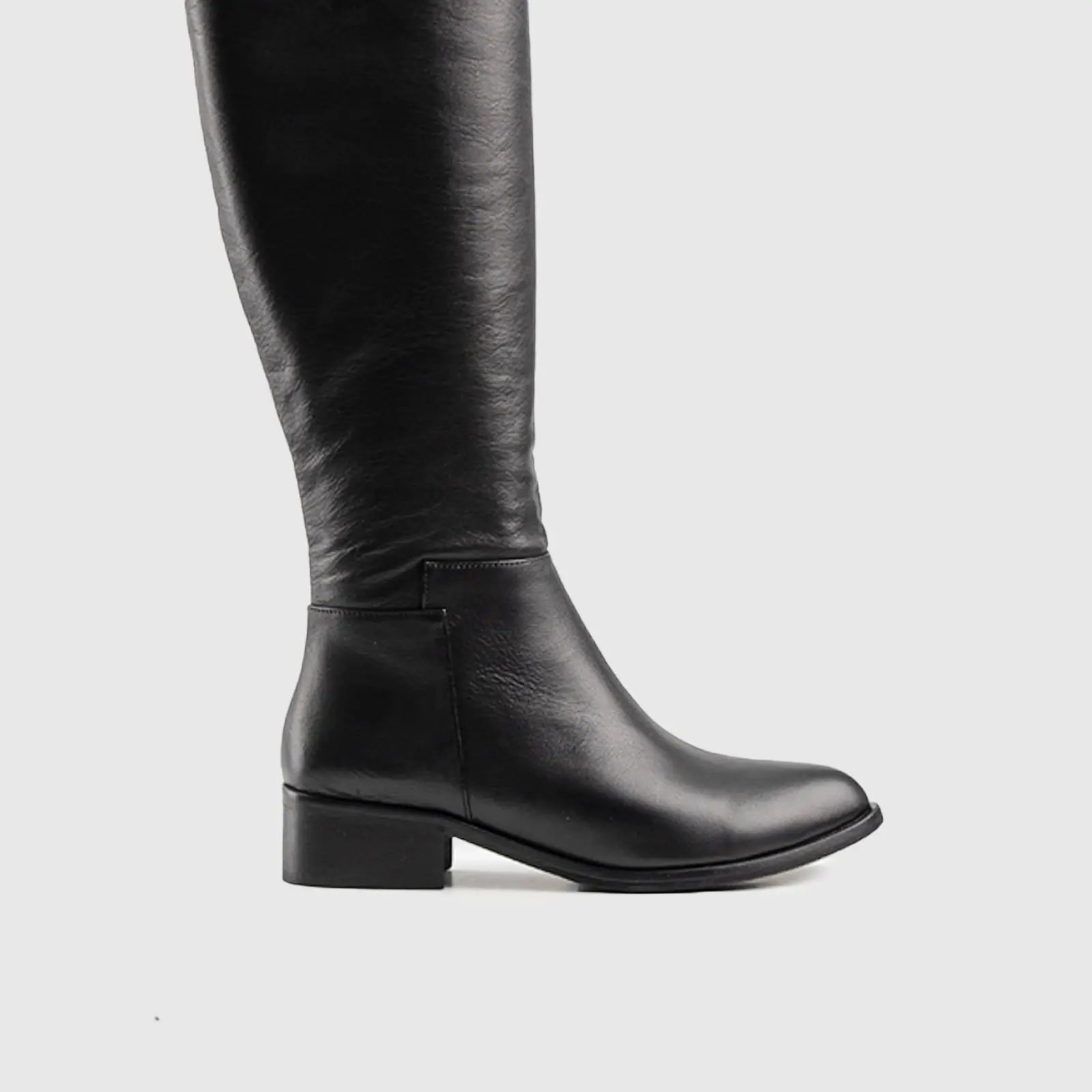 Leather Boots Black 9713 - Image 5