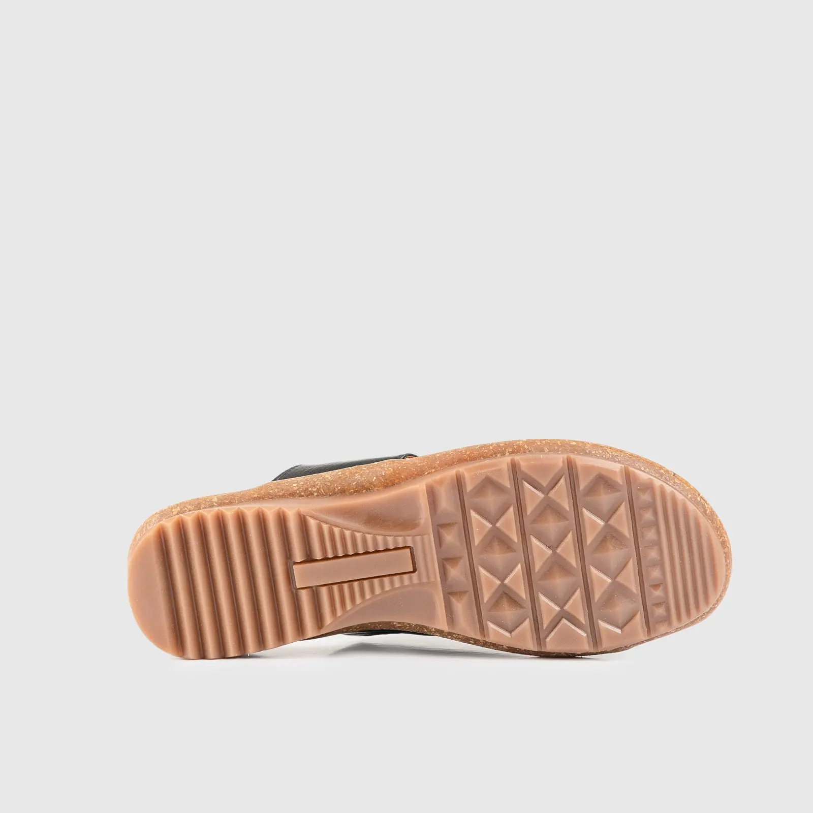 Leather Flat Comfort Sandals Black 902 - Image 4