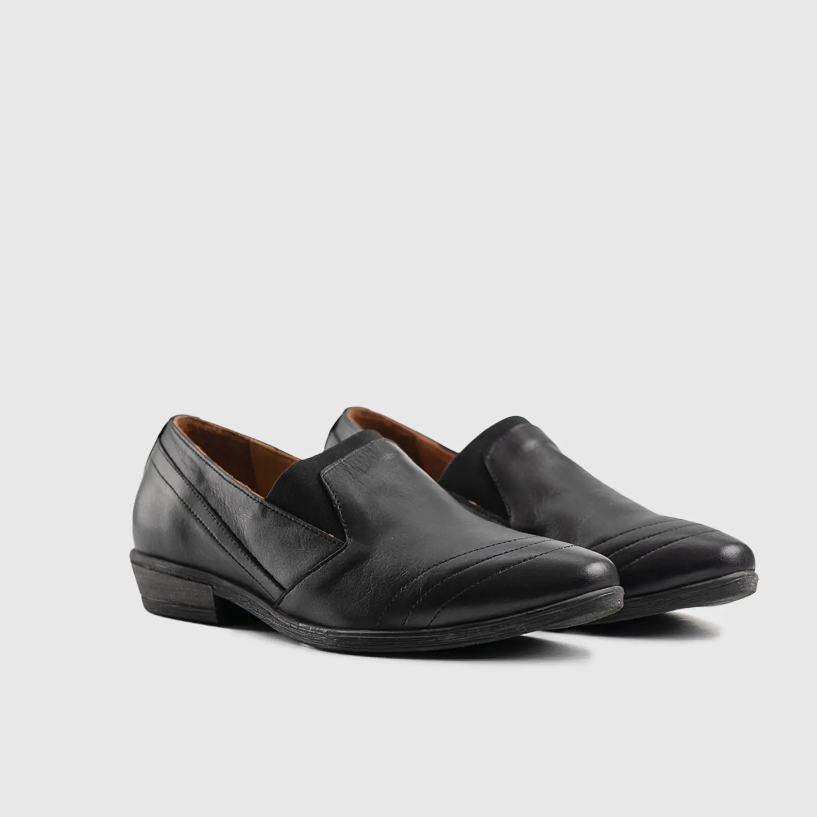Leather Slip On Tassels 2895 Black - Image 2
