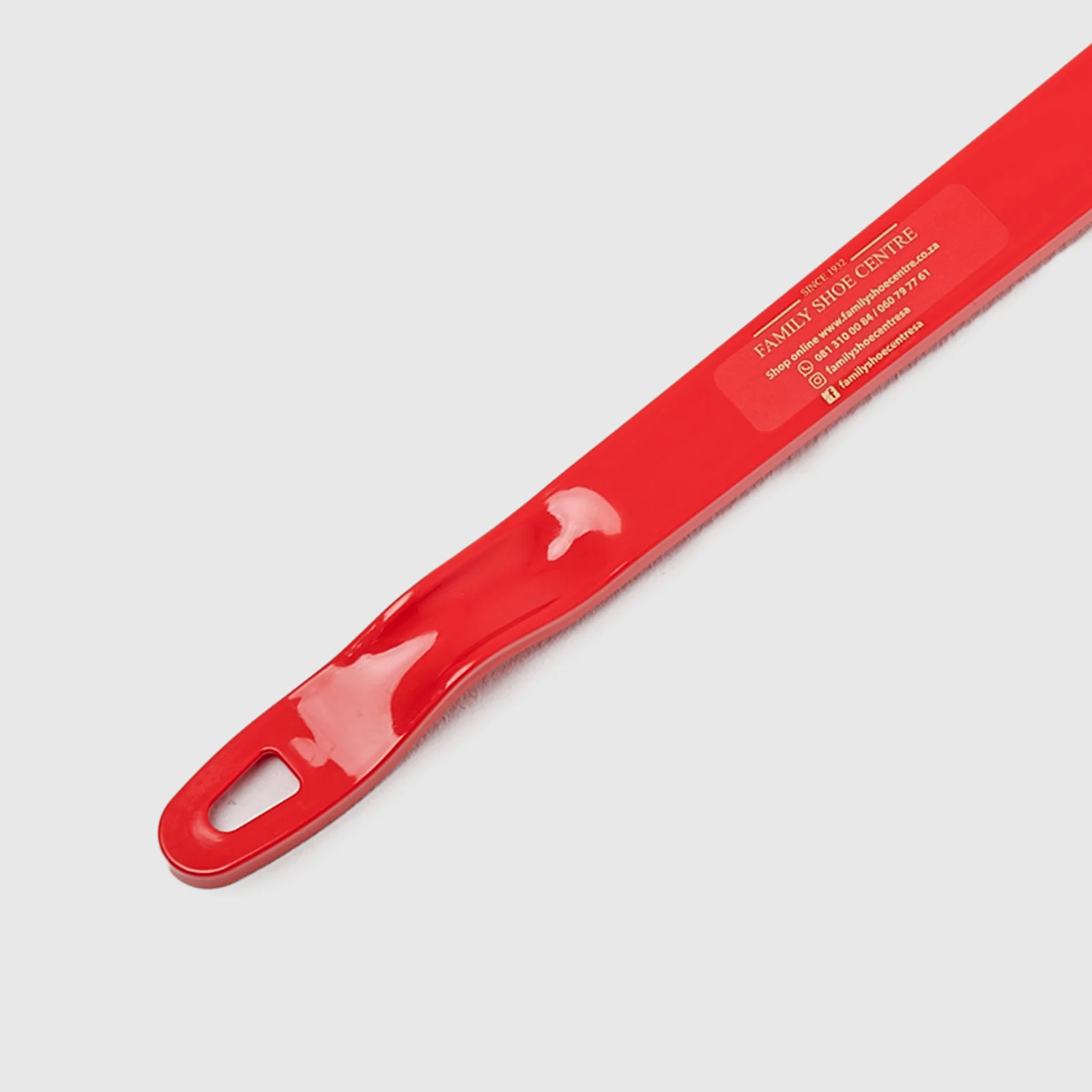 Long Plastic Shoe Horn Red - Image 2