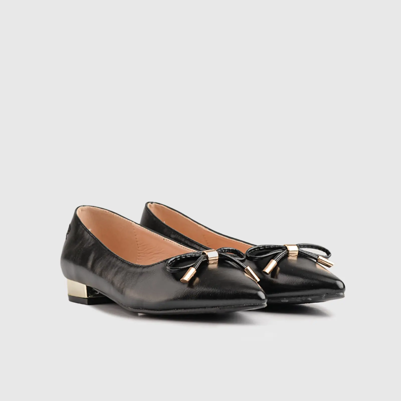 Low Heel Court Shoe Black 10565 - Image 2