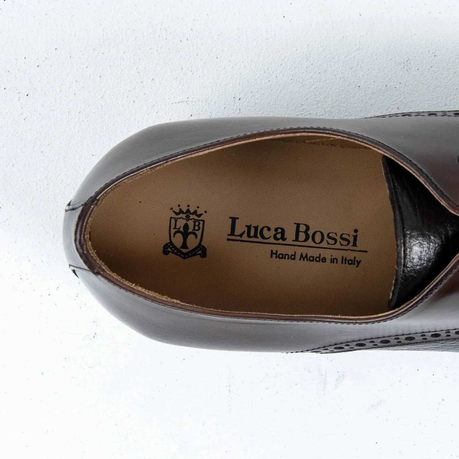 Luca Bossi Deer Skin Toe Cap Lace Up Brown 2054 LB10 - Image 6