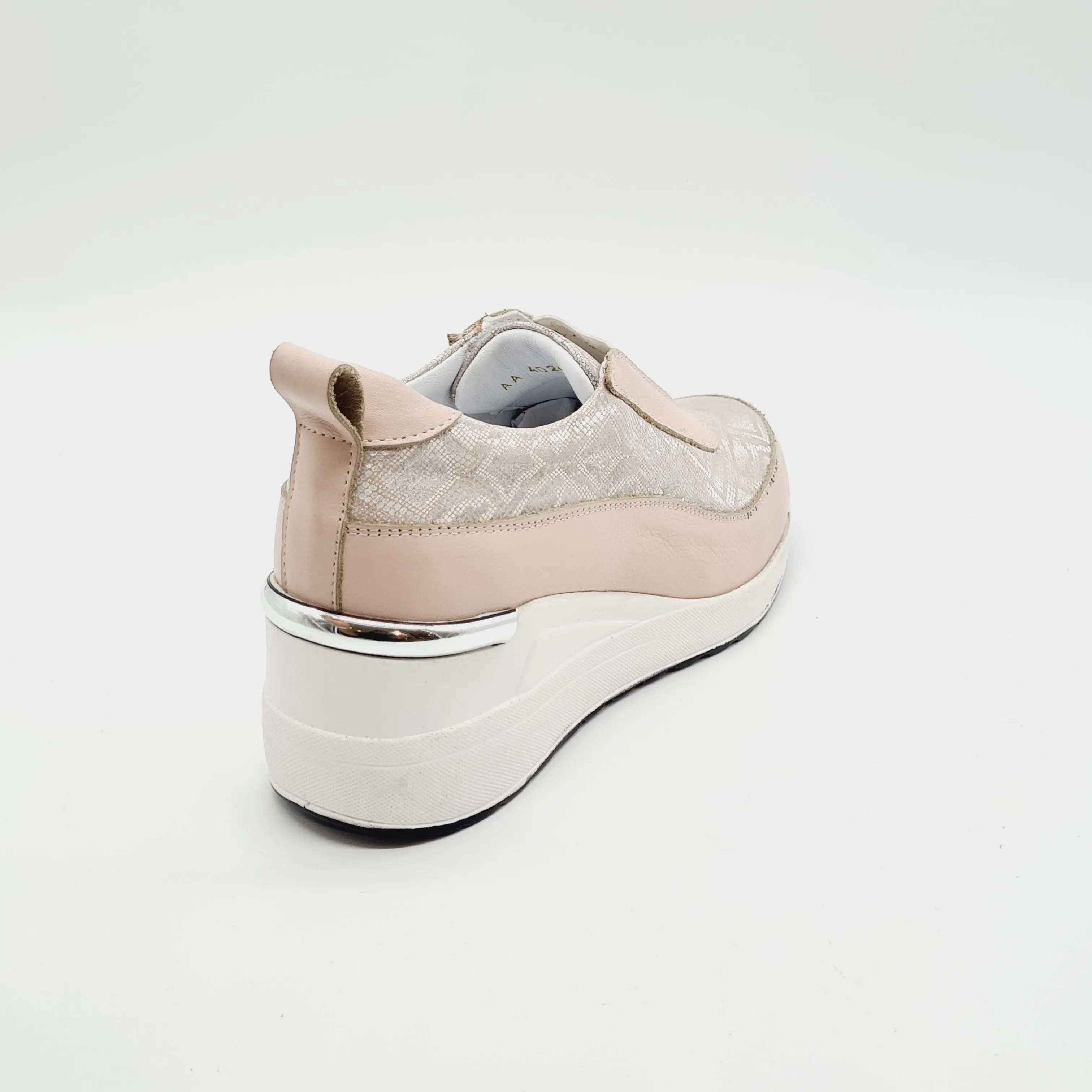 LW 909 PINK LADIES LEATHER SNEAKER - Image 3
