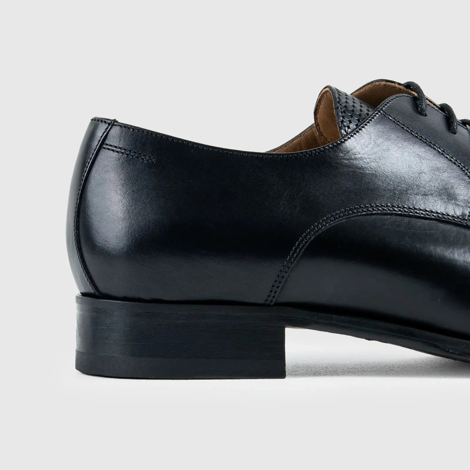 Mario Fagni Derby Lace Up Black Parma Leather 1734 MF1 - Image 5