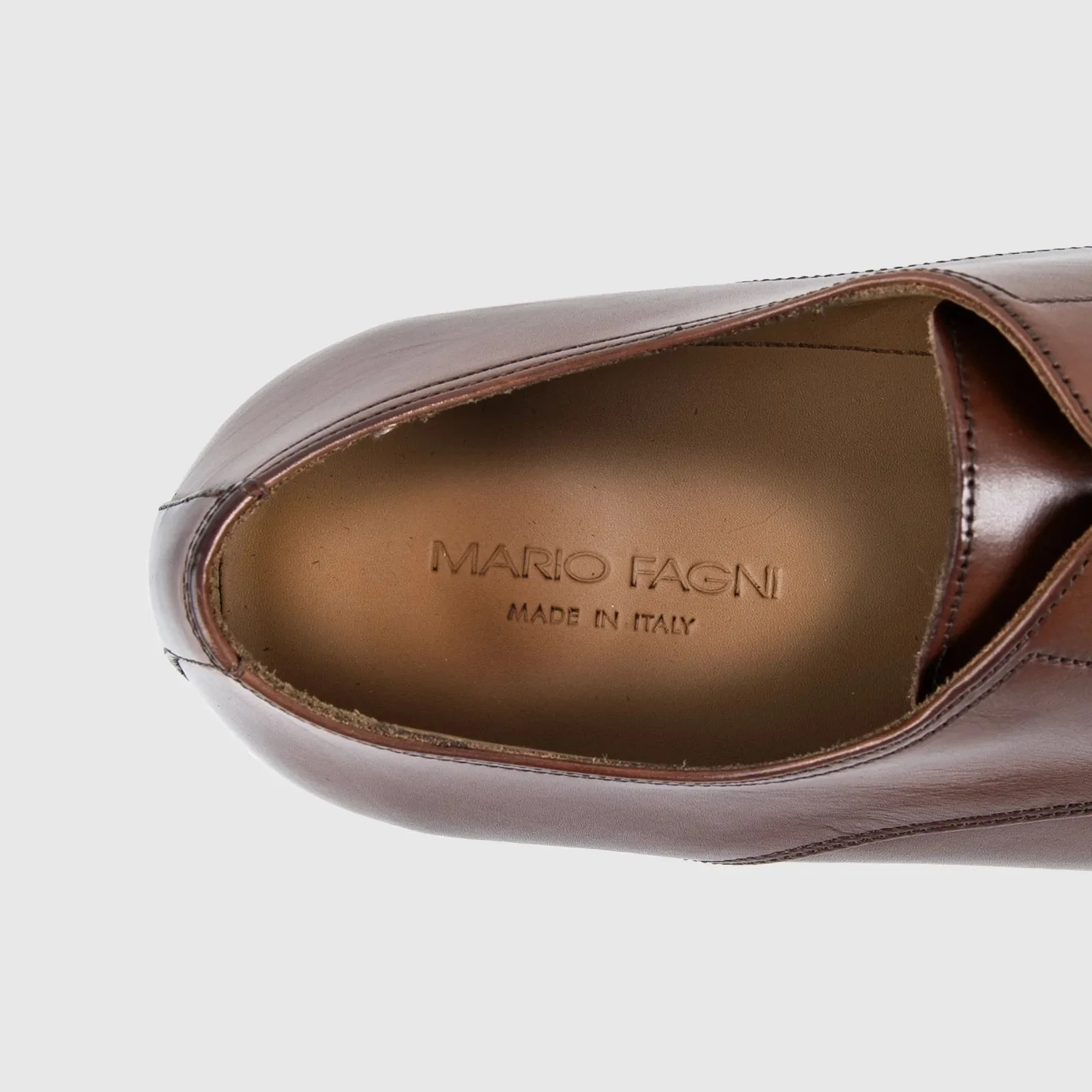 Mario Fagni Punch Toe Lace Up Derby Brushed Tan 1299FP MF2 - Image 6