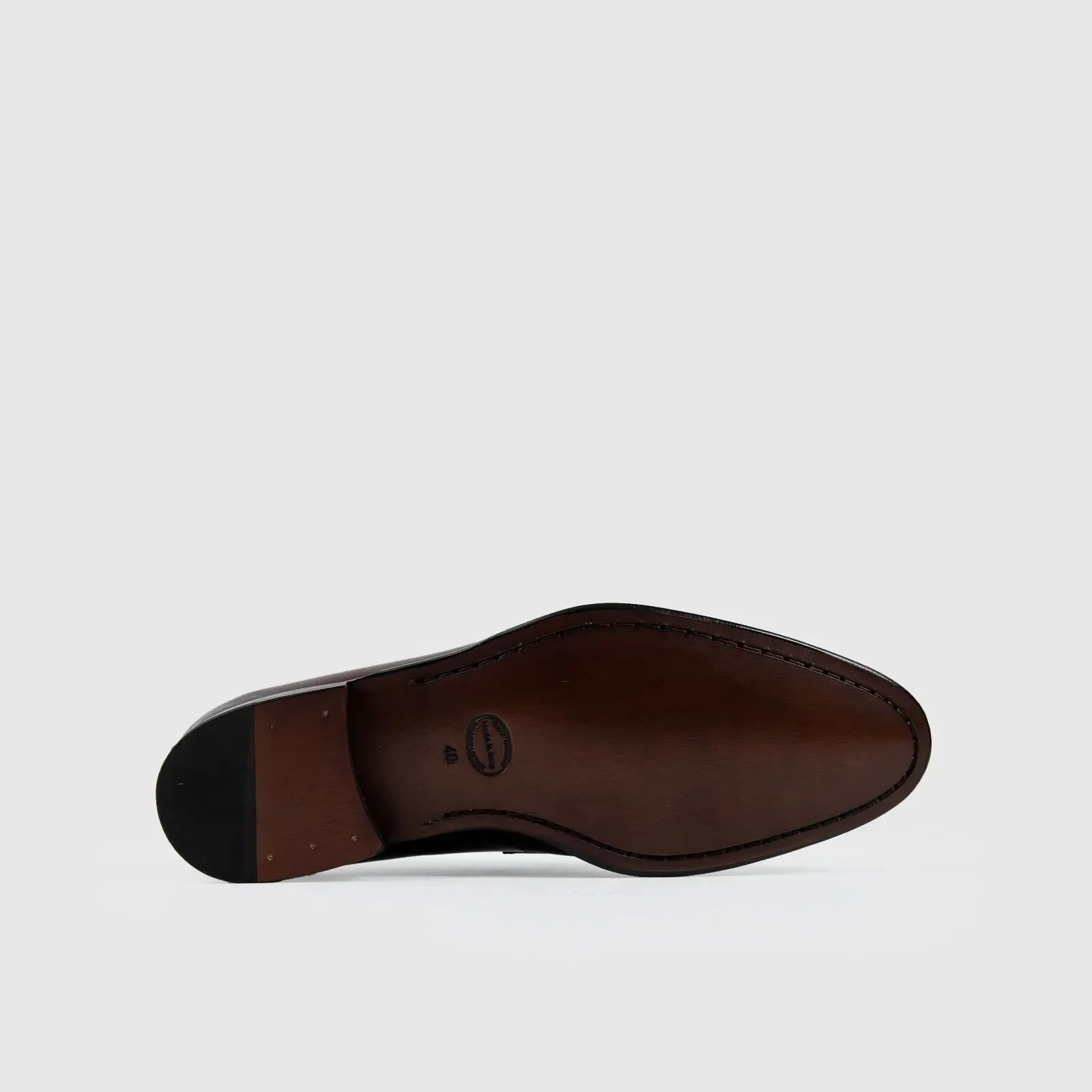 Mario Fagni Slip On With Saddle And Punch Toe Brown 2188FP MF3 - Image 4