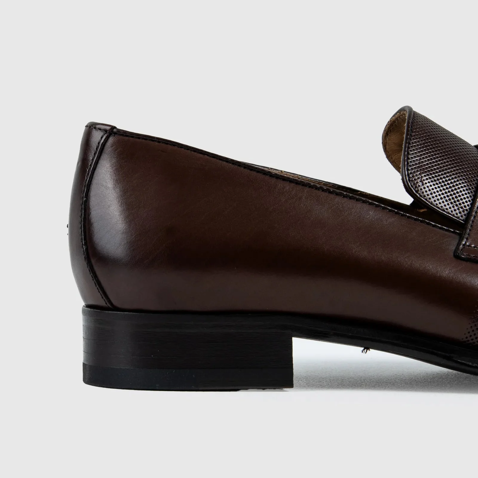 Mario Fagni Slip On With Saddle And Punch Toe Brown 2188FP MF3 - Image 5