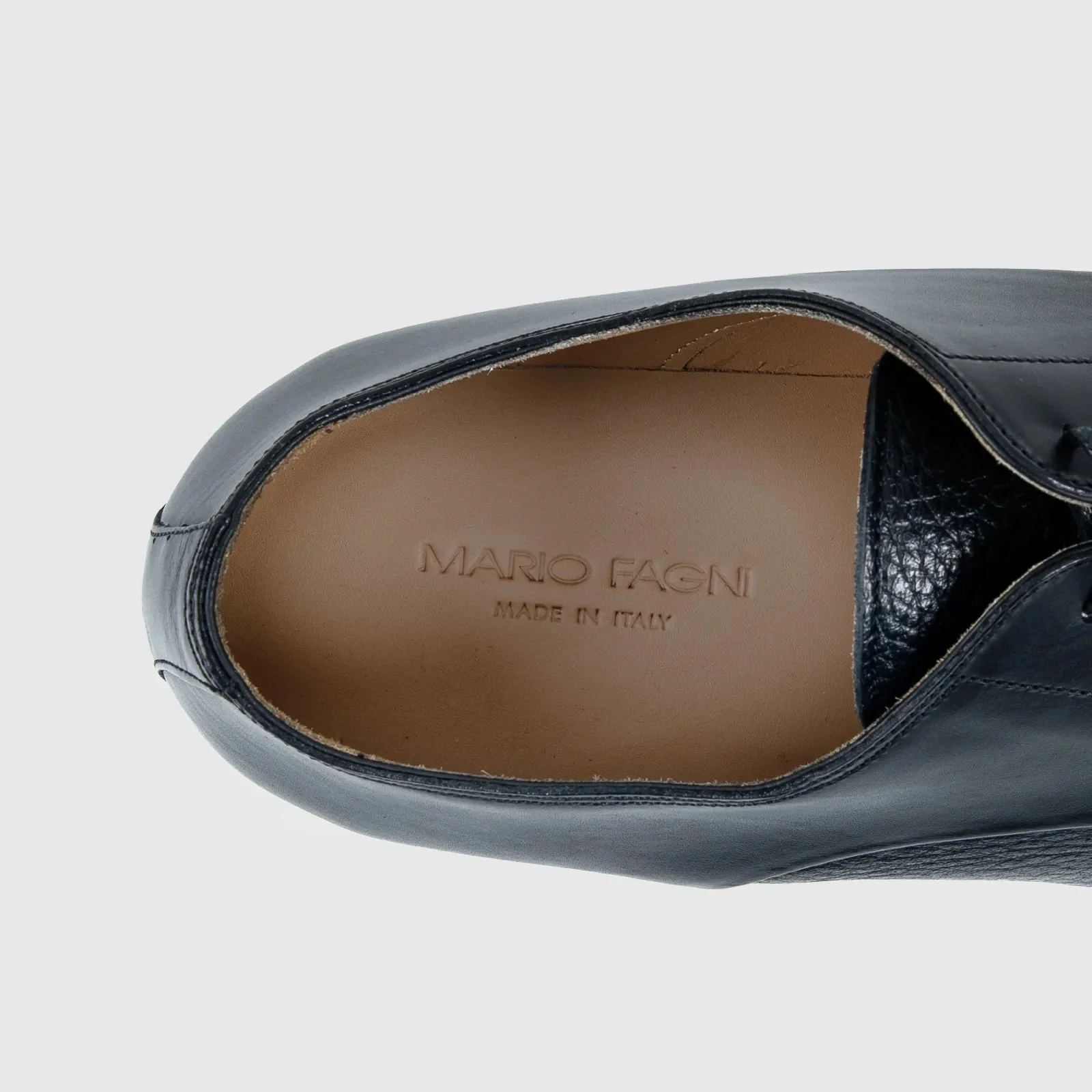 Mario Fagni Toe Cap Deer Skin Lace Up Black 2468 MF4 - Image 6