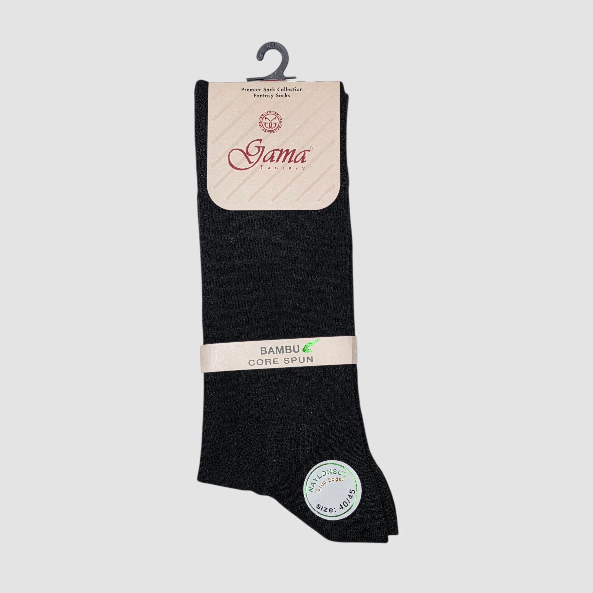Men's Bamboo Pure Cotton Socks Art No.974 Black (UK6 TO UK12)